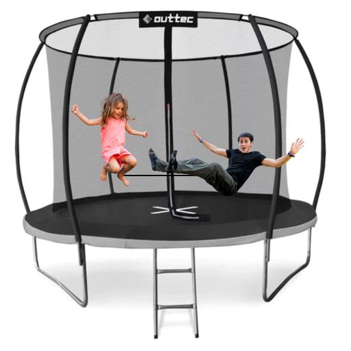 Батут Outtec Premium 10ft (312см) черно-серый с внутренней сеткой (2123227)