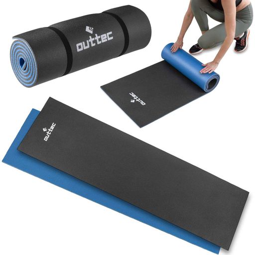 Туристический коврик Outtec двухслойный черно-синий (2123268)