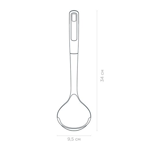 Половник VINZER Sous-Chef 34 х 9,5 см. (50690) (2123502)