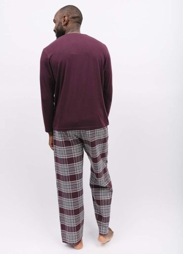 Піжама чоловіча Cyberjammies Spencer 6927-6916 XL Бордово-сірий (5051877472051) (2123602)