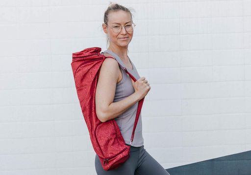 Сумка для йоги Asana Bag Cotton Mayuri Maharaja Collection Bodhi 60 см темно-червоний (2123704)
