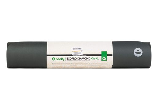Килимок для йоги Bodhi Ecopro Diamond XW XL сірий 200x66x0.6 см (2123880)