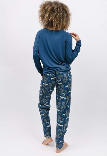 Піжама жіноча Cyberjammies Fawn 9831-9825 10/S Синій (5051877465039) (2123919)