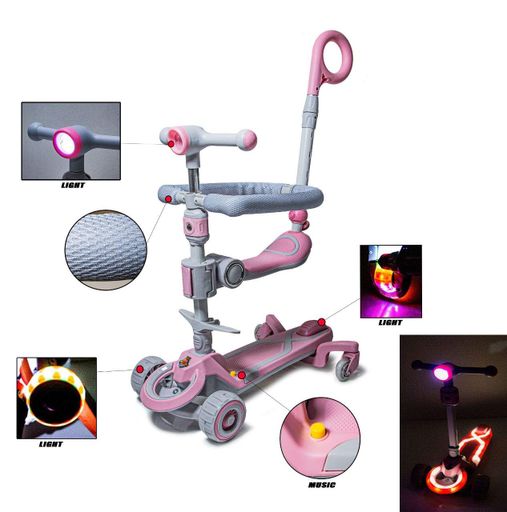Самокат Smart 5 в 1 Pink (726686533) (2124029)