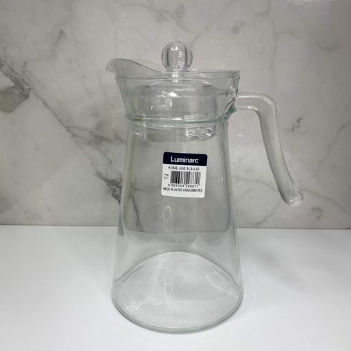 Глек скляний з пластиковою кришкою1,3 л Luminarc Kone N1102 (2124090)