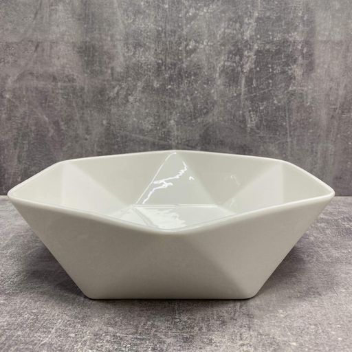 Салатник фарфоровий "Ромб" 28*25*7 см Bona Di 988-283 White (2124255)