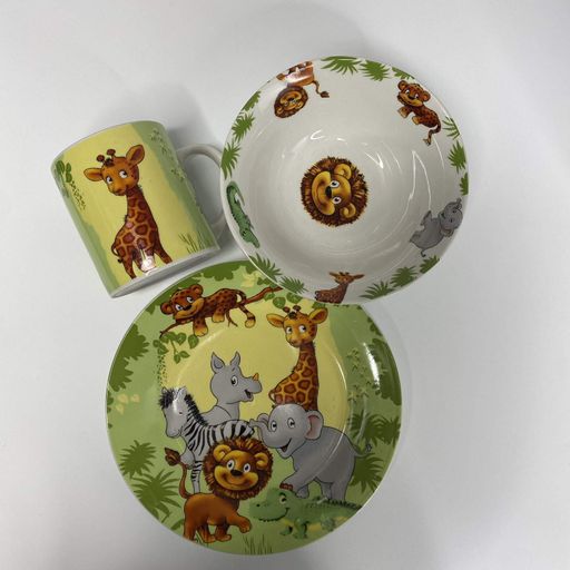 Набір дитячого столового посуду 3 предмети Limited Edition Jungle YF6030 (2124278)