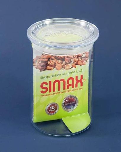 Банка для сипучих Simax 0,8 літра з кришкою 9,6*14,5 мм 5152 (2124416)