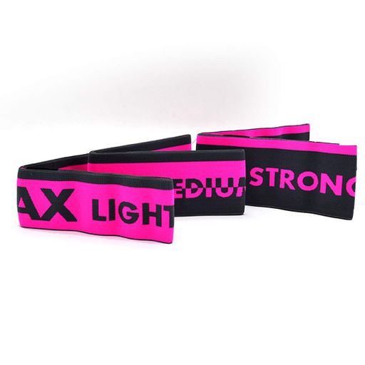 Набір тканевих гумок для фітнесу та спорту MadMax MFA-305 Hiploop set 3 pcs 50х8 см Grey/Pink (2124541)