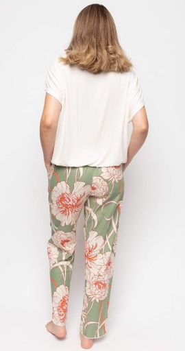 Піжама жіноча Cyberjammies Sage 9596-9583 14/L Молочний з квітковим принтом (5051877442542) (2124788)
