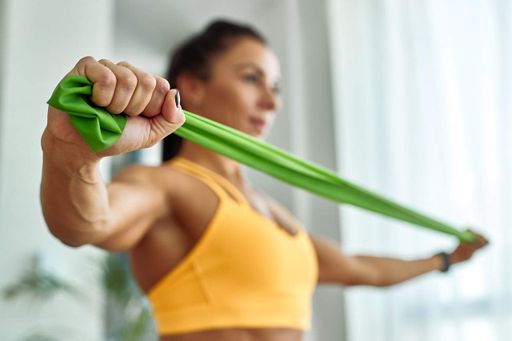 Стрічка-еспандер для фітнесу та реабілітації U-powex Fitness band 0.5 мм 9.1 кг Green (2124803)
