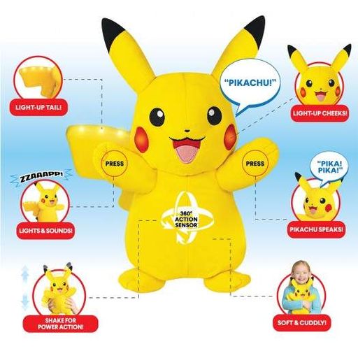 Інтерактивна іграшка Пікачу Pokemon 25 см Різнокольоровий KD229674 (2125012)