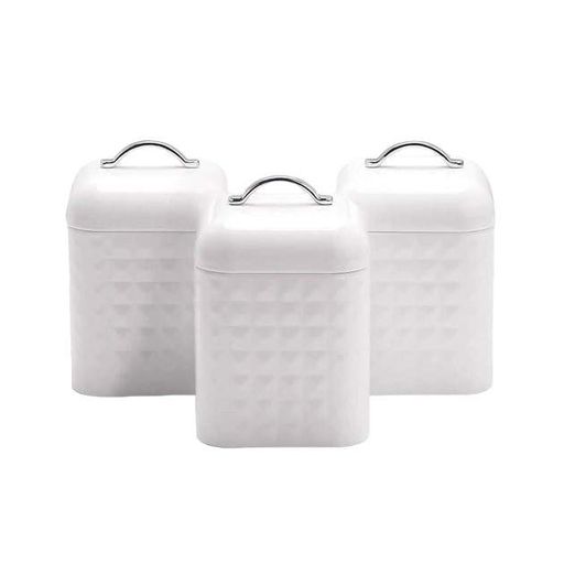 Набір банок 3 предмети Maestro MR-1676-3S-White (2125176)