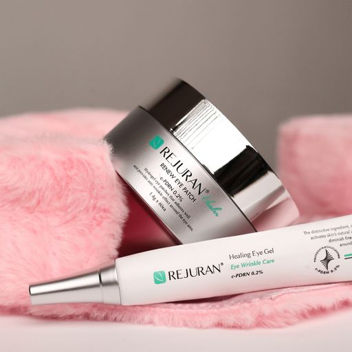 Набор для кожи вокруг глаз Rejuran Glow Eye Set (гель, 15 мл + патчи, 60 шт + косметичка)