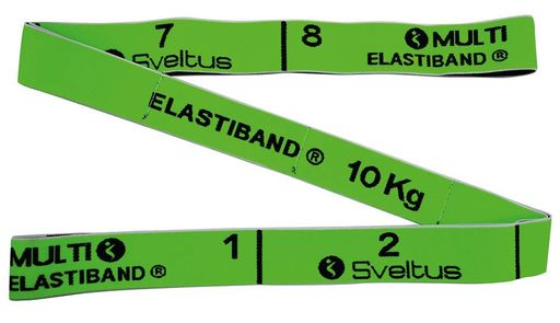Еспандер для фітнесу Sveltus Multi Elastiband Зелений 10 кг QR код (SLTS-0013) (2125236)