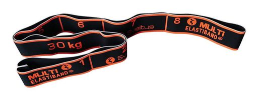 Еспандер для фітнесу Sveltus Multi Elastiband Чорний 30 кг QR код (SLTS-0036) (2125241)