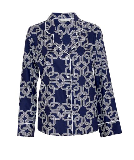 Піжама жіноча Cyberjammies Avery 0075/0076 16/XL Синьо-білий (5051877488748) (2125249)