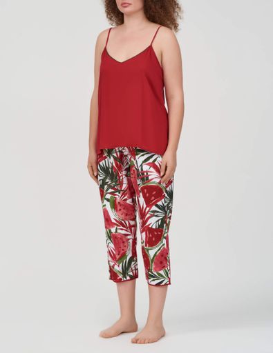 Піжама жіноча Cyberjammies Mel 0228-0213 16/XL Червоно-білий (5051877496408) (2125292)