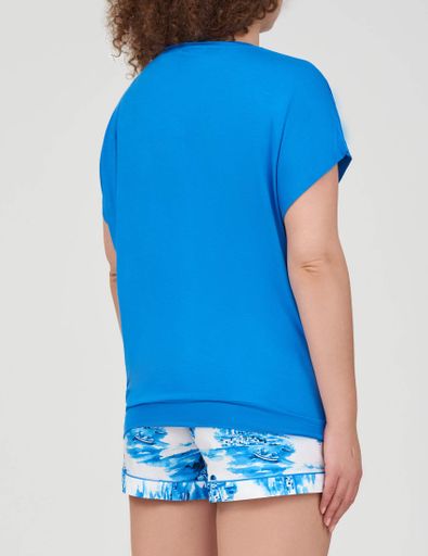 Піжама жіноча Cyberjammies Donna 0239-0234 24/5XL Блакитно-білий (5051877511217) (2125338)
