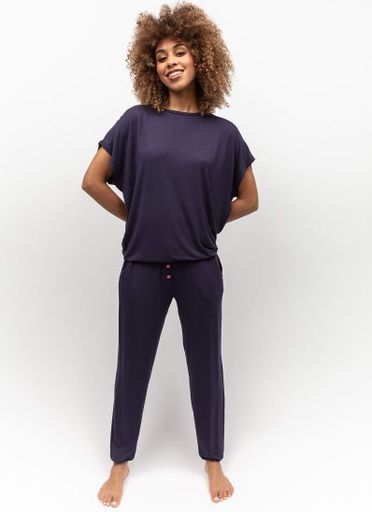 Піжама жіноча Cyberjammies Avery 0083-0082 10/S Синій (5051877489196) (2125501)