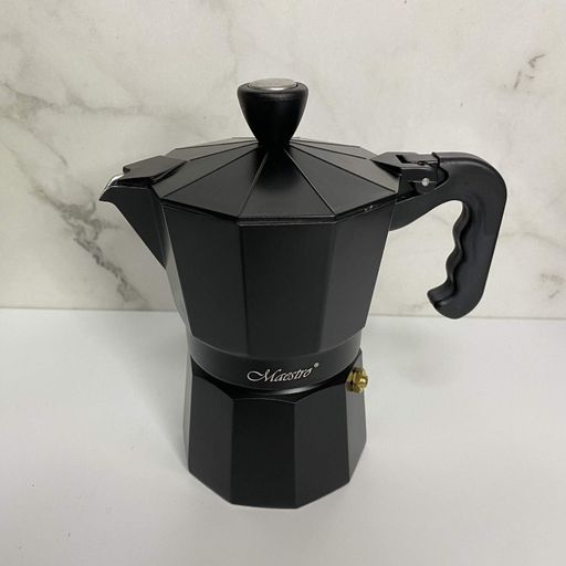 Гейзерна кавоварка алюмінієва 150 мл Maestro MR-1666-300-2 Black (2125547)