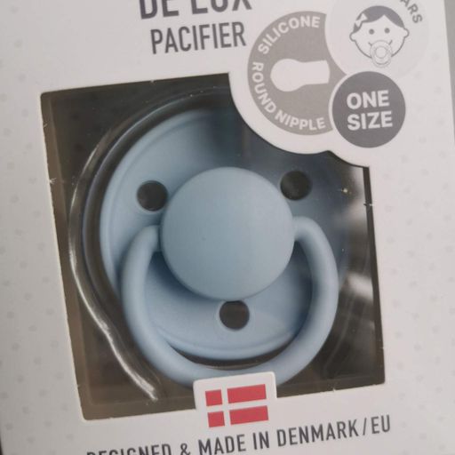 Соска пустушкака Bibs De Lux Silicone 0-36 міс Baby Blue силіконова (2125689)