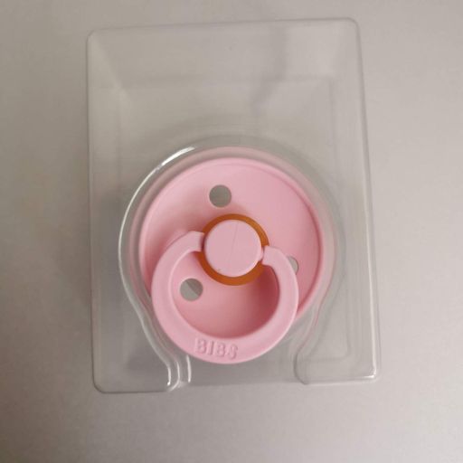 Соска пустушка Bibs Colour 0-6 мес round baby pink (2125698)