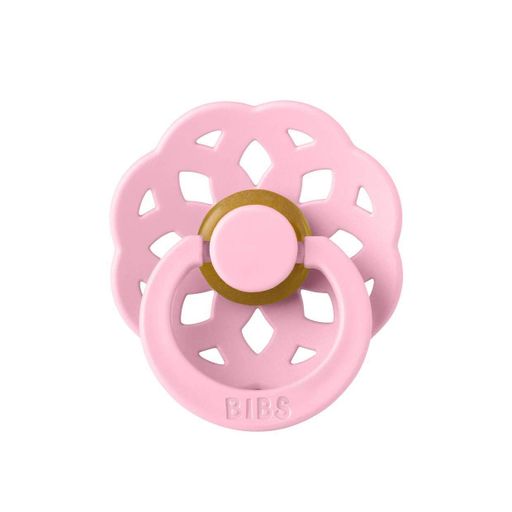 Соска пустышка Bibs 0-6 мес Boheme natural rubber круглая baby pink (2125708)
