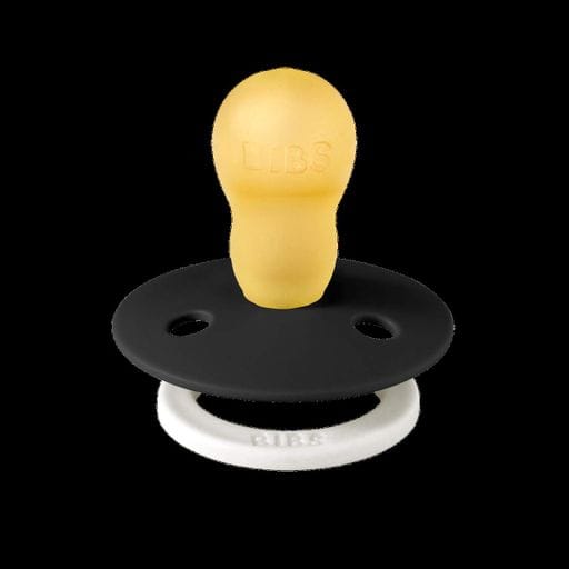 Соска пустушка Bibs Colour round 18+ міс 3 розмір Black Glow світиться в темряві (2125774)
