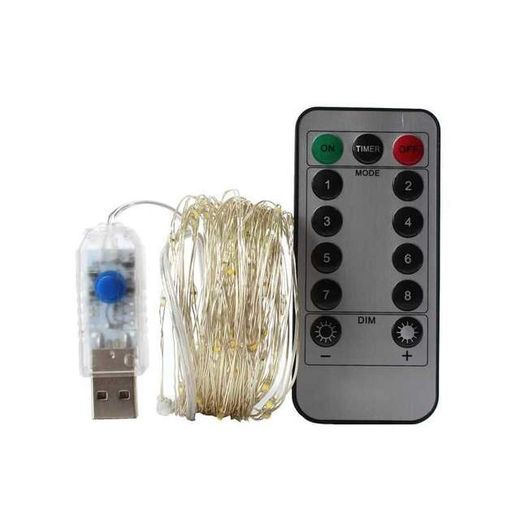 Гірлянда нитка з USB та пультом управління, довжина 10 м Benson (2125925)