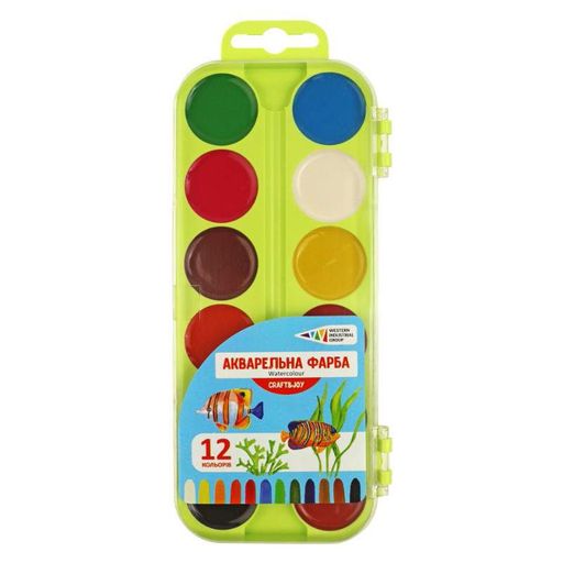 Детская акварель "Craft & Joy" 312046/Cr 12 цветов, без кисти ГАММА'UA (2126207)