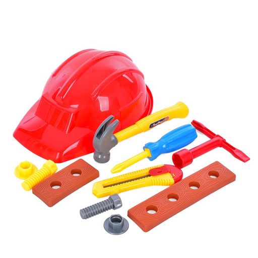 Дитячий набір інструментів SP818-8-9(Red) каска, молоток, болти Bambi (2126287)