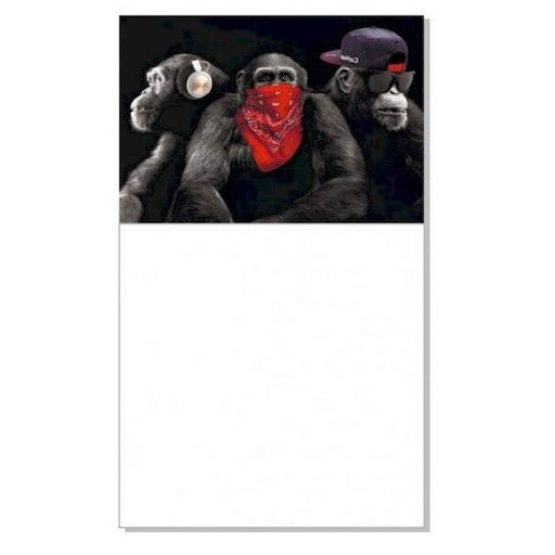 Блокнот з магнітом на холодильник Monkey КТ01032302, 30 аркушів Jumbi (2127134)