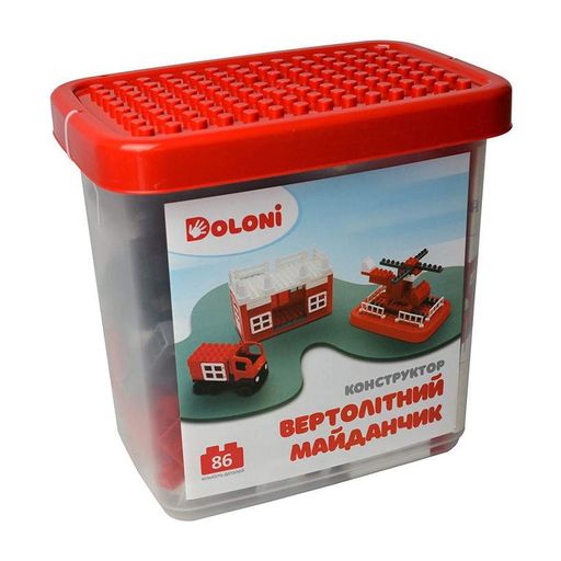 Конструктор "Вертолітний Майданчик" 013888/31 в пластиковому боксі 86 деталей Doloni (2127863)