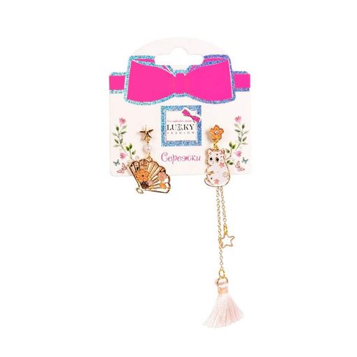 Детские серьги "Fashion восточный стиль" T24634 Lukky (2128074)