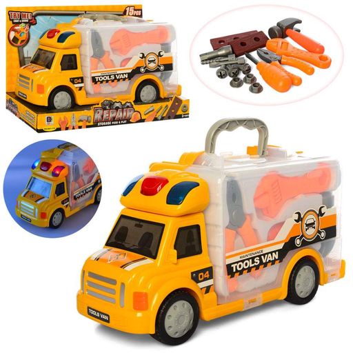 Игровой набор машинка с инструментами 661-174 со светом и звуком METR+ (2128281)