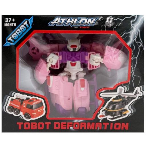 Машинка-трансформер "Tobot 2 в 1" 525-1(Pink) пластик Bambi (2128409)