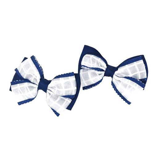 Резинки для волосся "Подвійний бантик" 0101-146 в упаковці 12 шт La-beauty (2128762)
