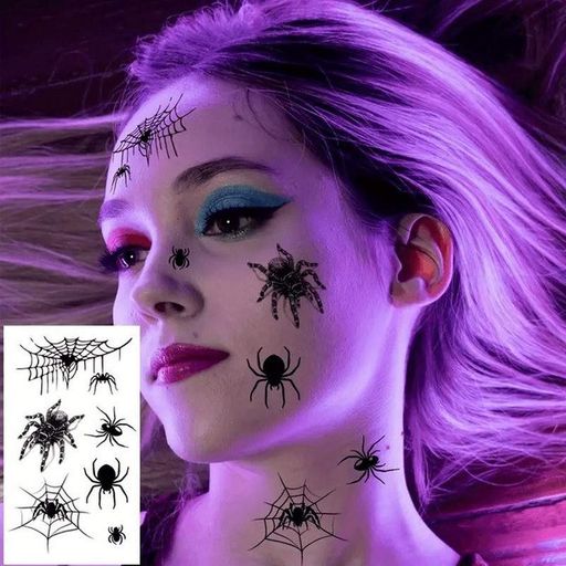 Набор детских временных татуировок "Halloween black" tatto-halloween-black-set-30 Fresh Tattoo (2129025)