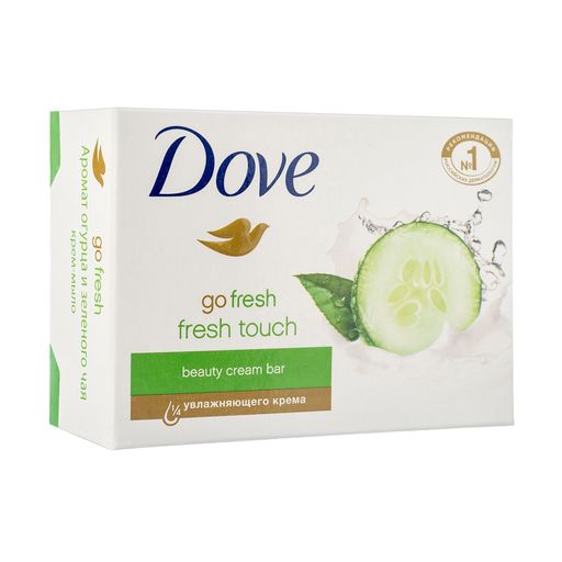 Твердое крем-мыло Dove Go Fresh Fresh Touch Beauty Cream Bar Прикосновение свежести, 135 г