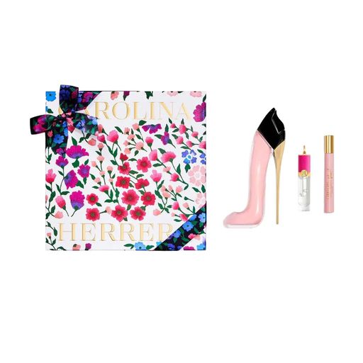 Парфумований набір жіночий Carolina Herrera Good Girl Blush Gift Set (парфумована вода, 80 мл + олія для губ, 4 мл + парфумована вода, 10 мл)
