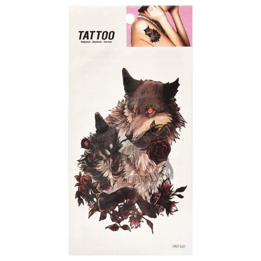 Тимчасове татуювання "Вовки в трояндах Tattoo" 1020-HM1445 Bambi (2129175)