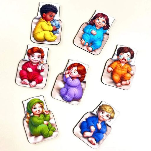 Дидактическая игра для детей "Малыши в кроватке" PSD303 (ПСД303) Ubumblebees (2129290)
