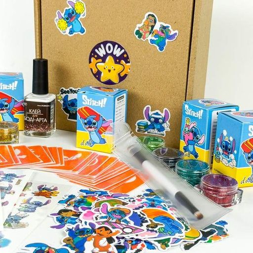 Набір для біо-тату "Wow Box Стіч" wow-box-stich-5 для 5 дітей Fresh Tattoo (2129532)