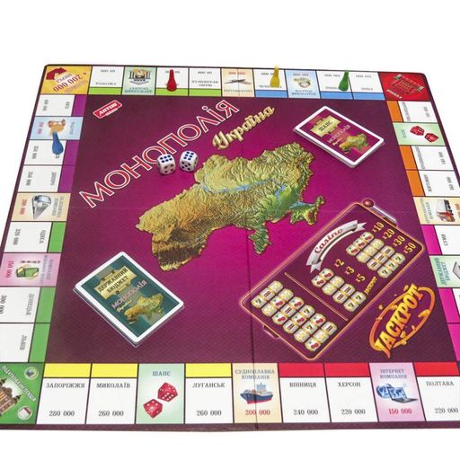 Настільна гра "Монополія Україна" 0734ATS укр. мовою Artos games (2129606)