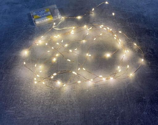 Гірлянда світлодіодна A-PLUS НА БАТАРЕЙКАХ 4 м 80 діодів LED, жовтий колір (2133752)