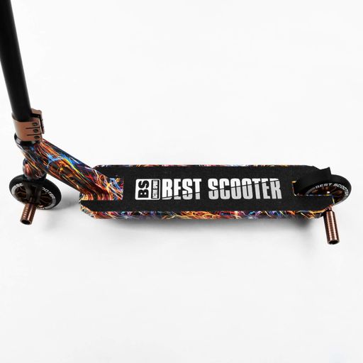 Самокат трюковий Best Scooter HIC-система пеги алюмінієвий диск та дека принт Firework 100 кг Різнобарвний (105677) (2134010)