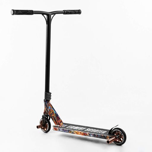 Самокат трюковий Best Scooter HIC-система пеги алюмінієвий диск та дека принт Firework 100 кг Різнобарвний (105677) (2134010)