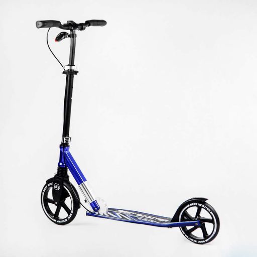 Двоколісний складаний самокат Best Scooter 100 кг Black and dark blue (113218) (2134023)
