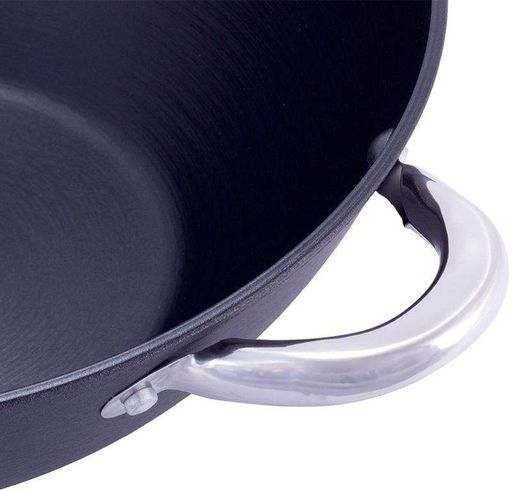 Казан чавунний з антипригарним мармуровим покриттям Kamille Wok KM-4815 (2134156)